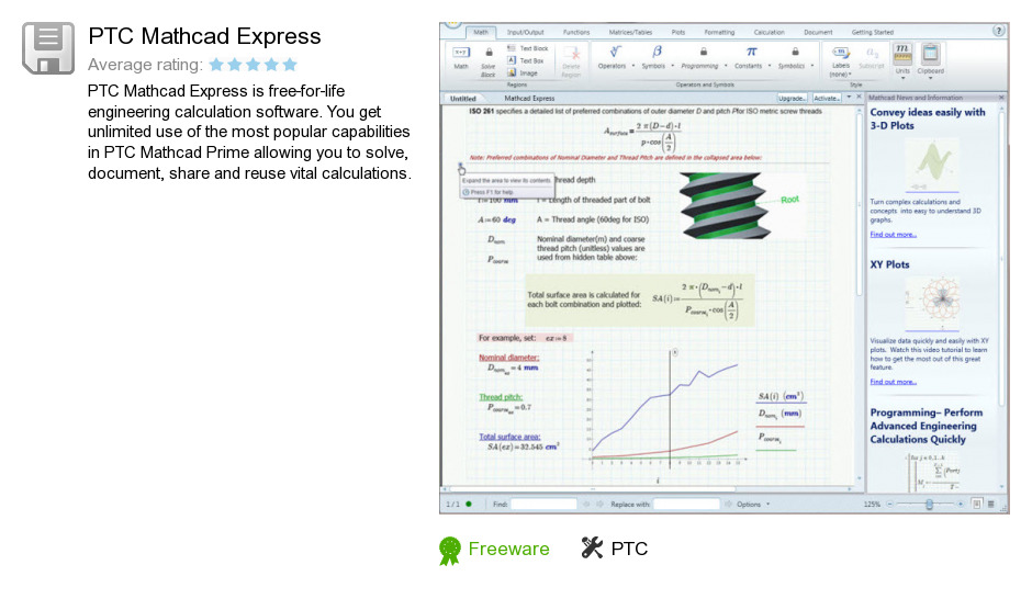 PTC Mathcad Express