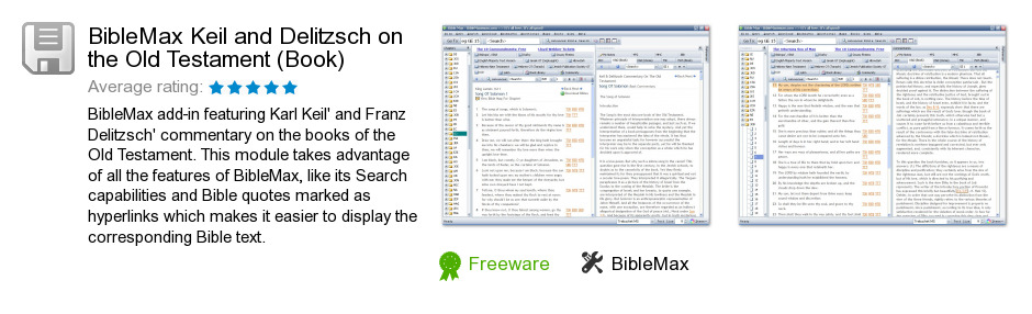 BibleMax Keil and Delitzsch on the Old Testament (Book)