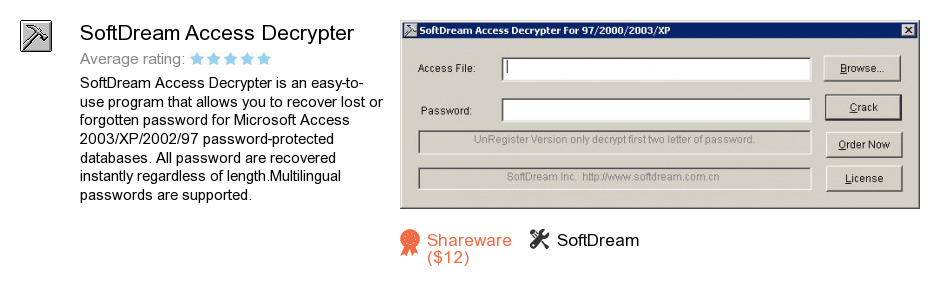 SoftDream Access Decrypter