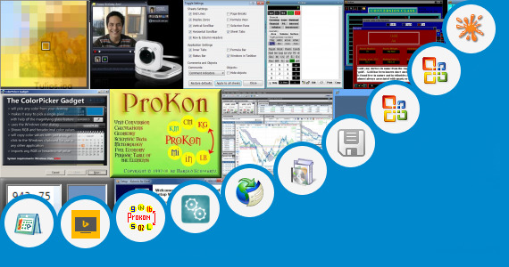 Software collection for Microsoft Currency Gadget