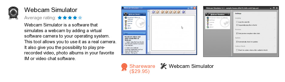Webcam Simulator