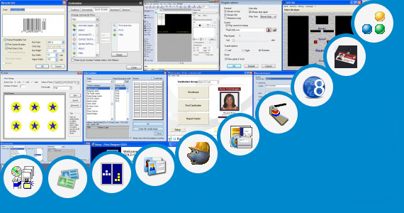 Software collection for 25mm Badge Making Software