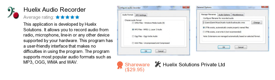 Huelix Audio Recorder