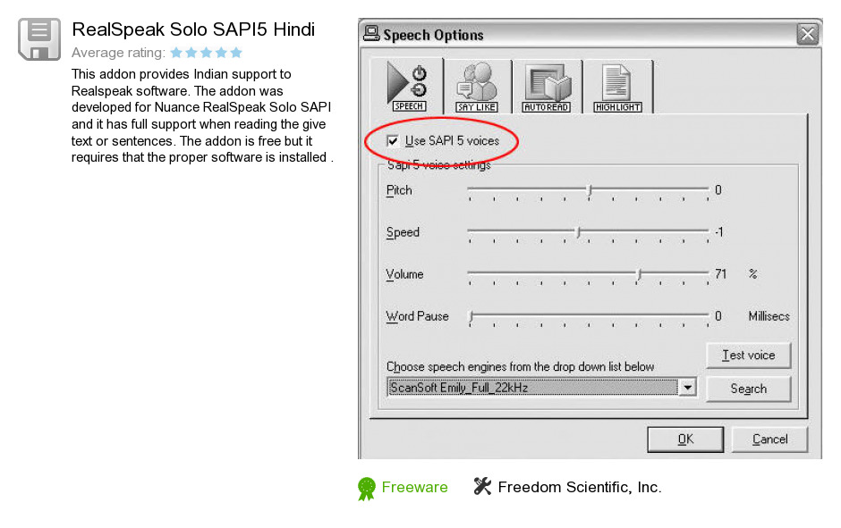 RealSpeak Solo SAPI5 Hindi