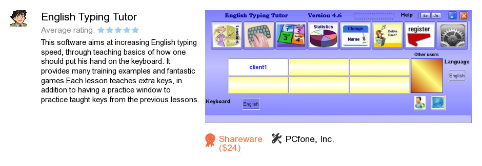 English Typing Tutor