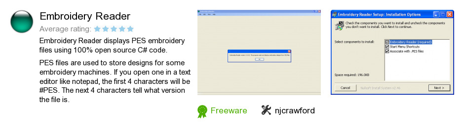 Embroidery Reader