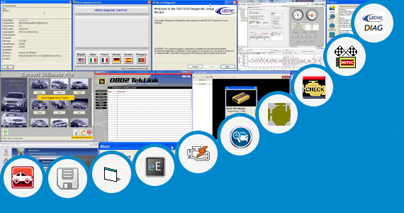Software collection for Obd2 Ecu Diagnostic