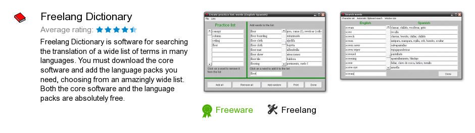 Freelang Dictionary
