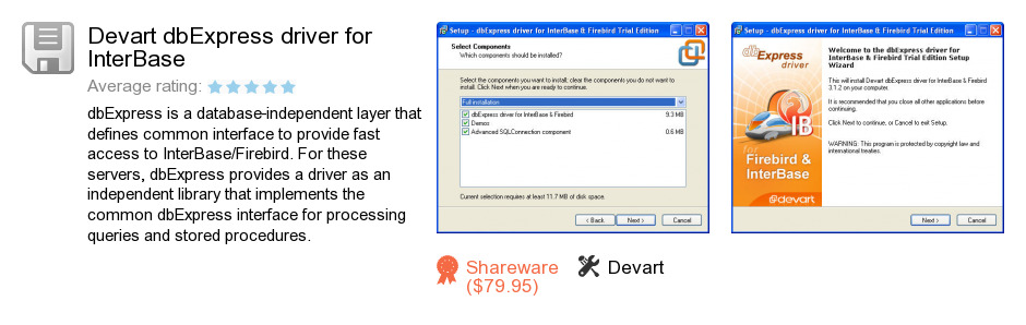 Devart dbExpress driver for InterBase