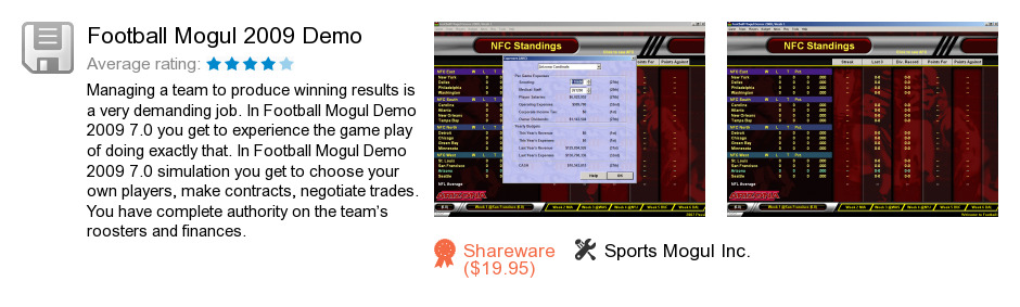 Football Mogul 2009 Demo