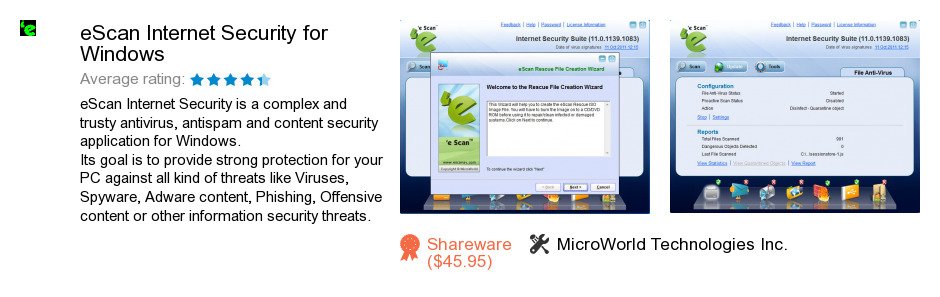 EScan Internet Security for Windows