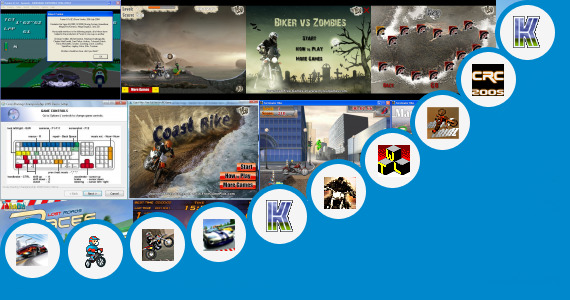 Software collection for Bike Racing Championship Java Game