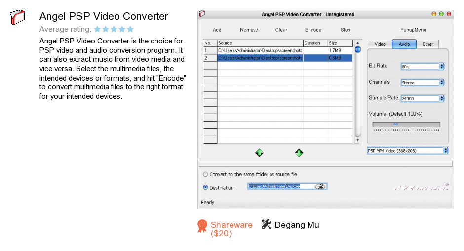 Angel PSP Video Converter