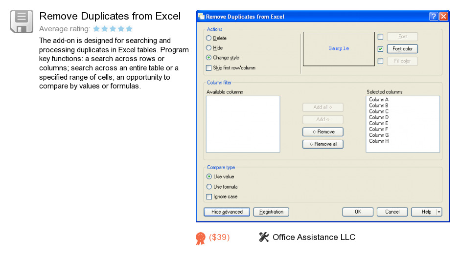 Remove Duplicates from Excel