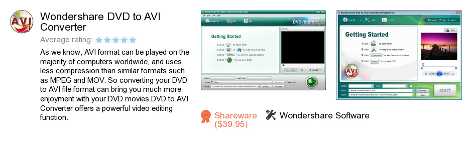 Wondershare DVD to AVI Converter