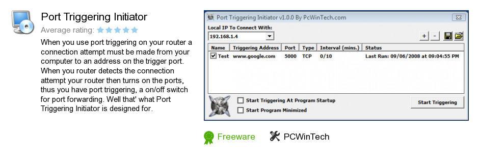 Port Triggering Initiator