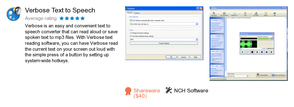 Verbose Text to Speech