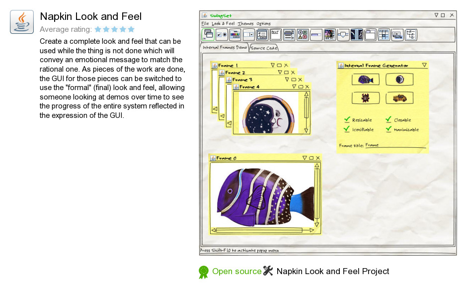 Napkin Look and Feel