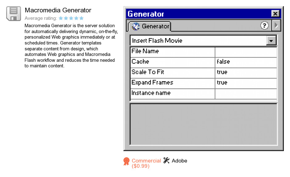 Macromedia Generator