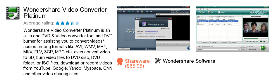Wondershare Video Converter Platinum