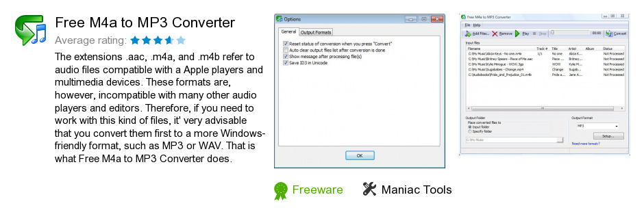 Free M4a to MP3 Converter