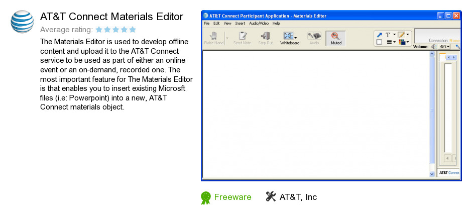 AT&T Connect Materials Editor
