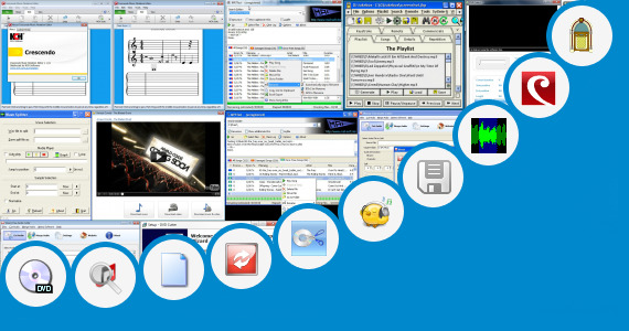 Software collection for Time Move Cut Songs