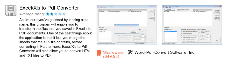 Excel/Xls to Pdf Converter