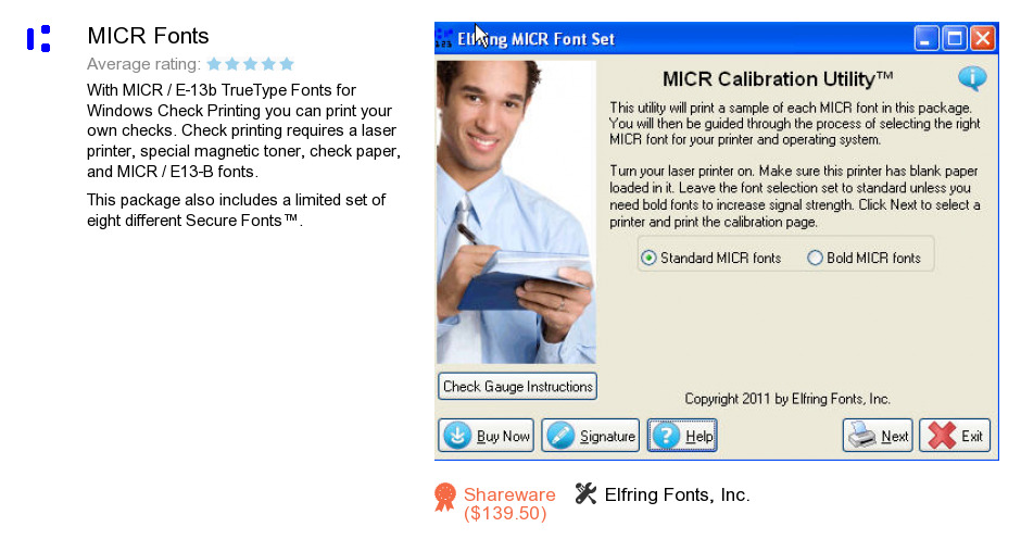 MICR Fonts