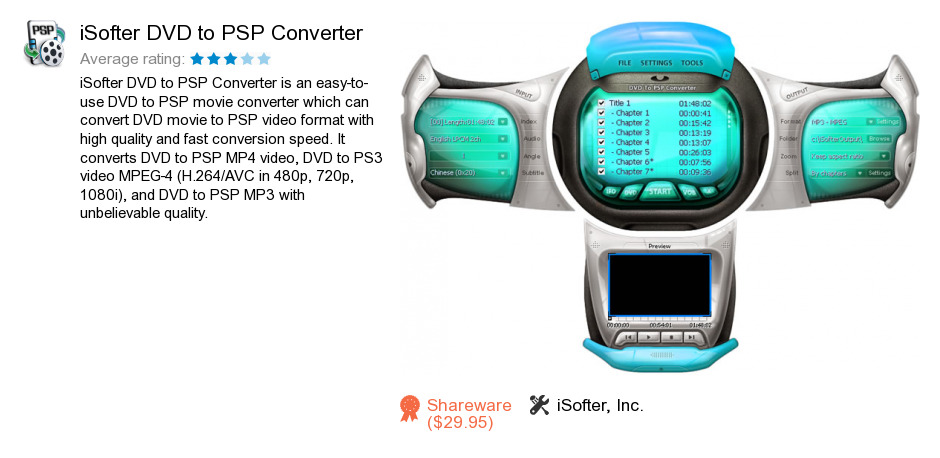 ISofter DVD to PSP Converter