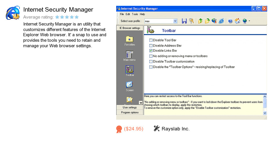 Internet Security Manager