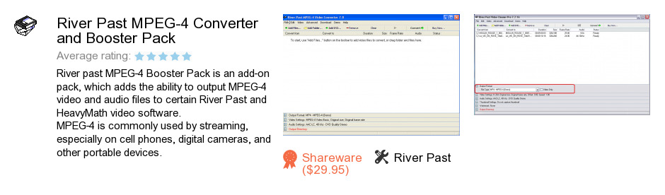 River Past MPEG-4 Converter and Booster Pack