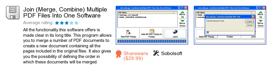 Join (Merge, Combine) Multiple PDF Files Into One Software