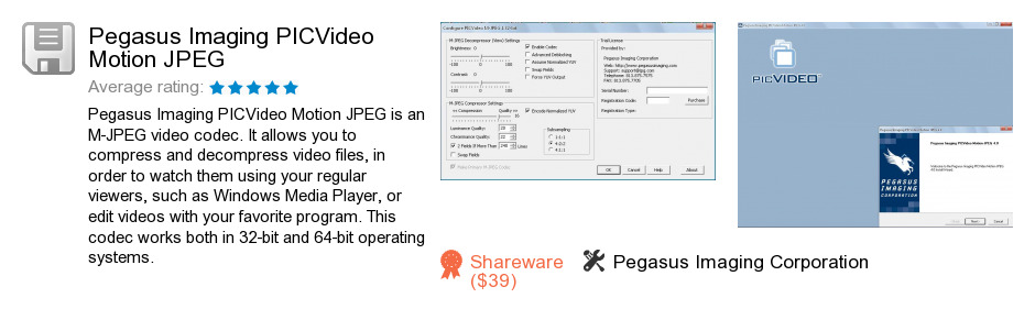 Pegasus Imaging PICVideo Motion JPEG