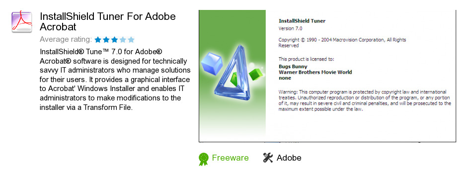 InstallShield Tuner For Adobe Acrobat