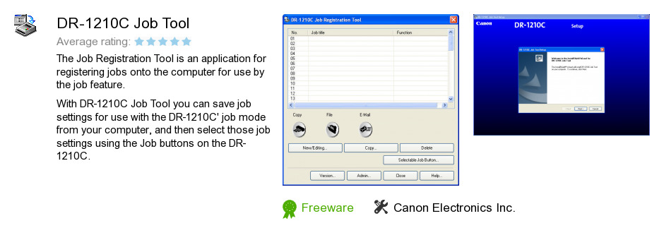 DR-1210C Job Tool