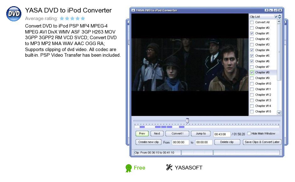 YASA DVD to iPod Converter