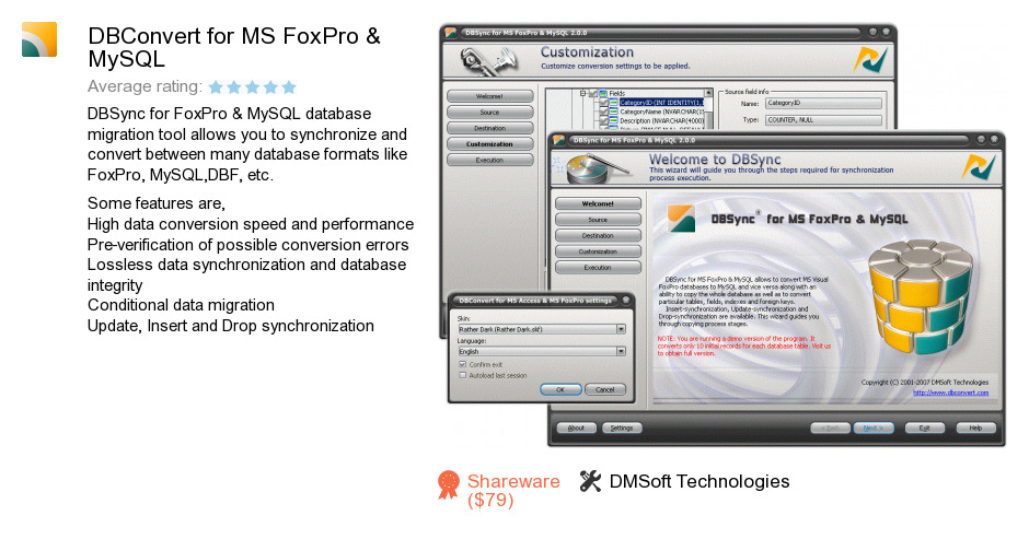 DBConvert for MS FoxPro & MySQL