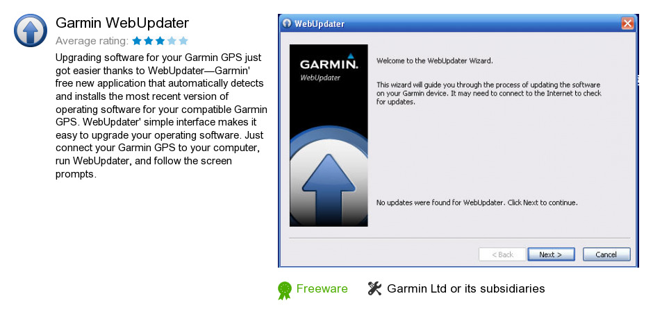 Garmin WebUpdater
