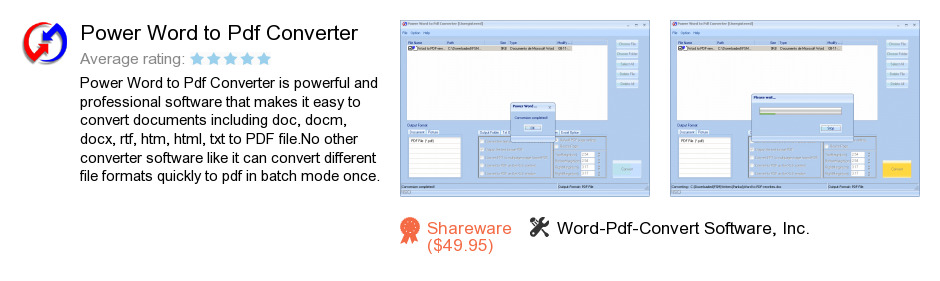 Power Word to Pdf Converter