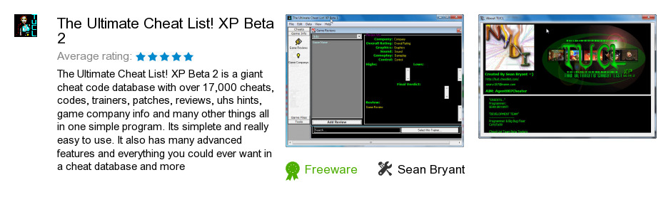 The Ultimate Cheat List! XP Beta 2