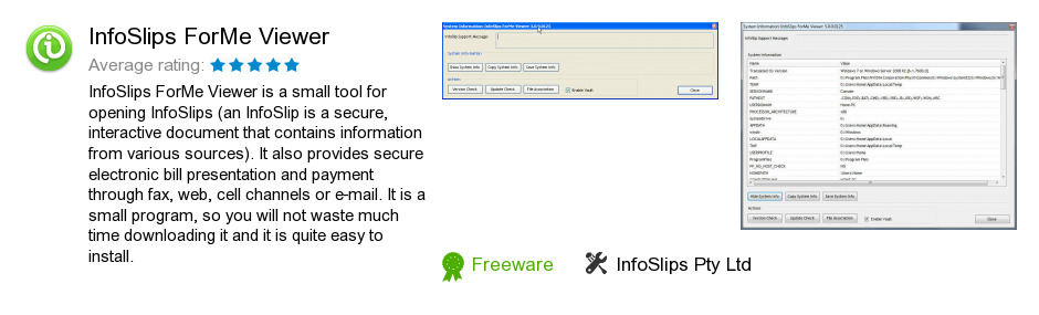 InfoSlips ForMe Viewer