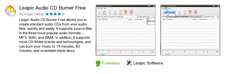 Leapic Audio CD Burner Free