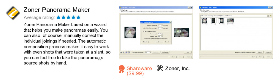 Zoner Panorama Maker