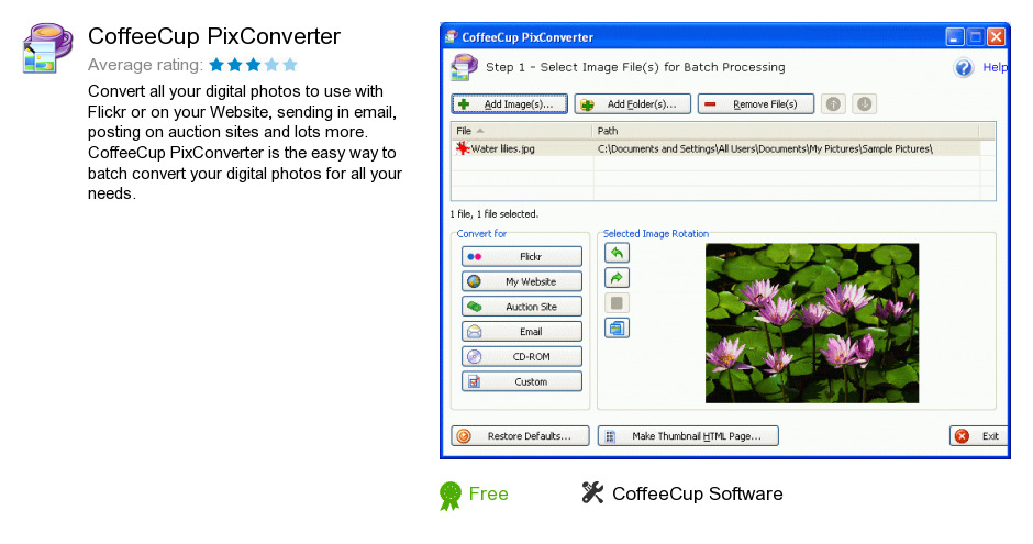CoffeeCup PixConverter