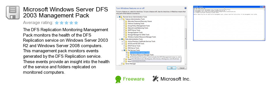 Microsoft Windows Server DFS 2003 Management Pack