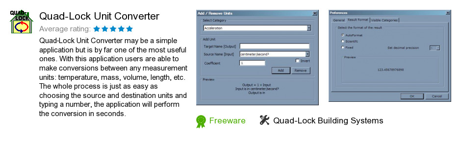 Quad-Lock Unit Converter