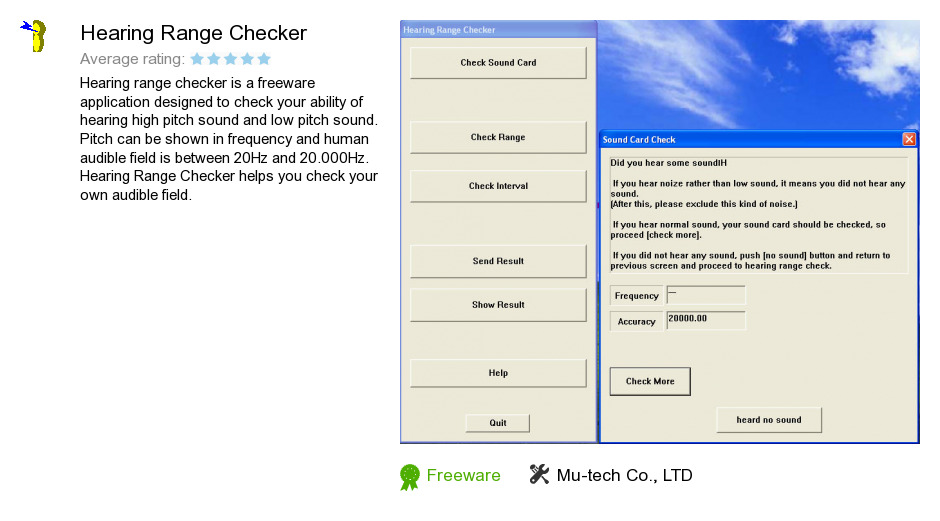 Hearing Range Checker