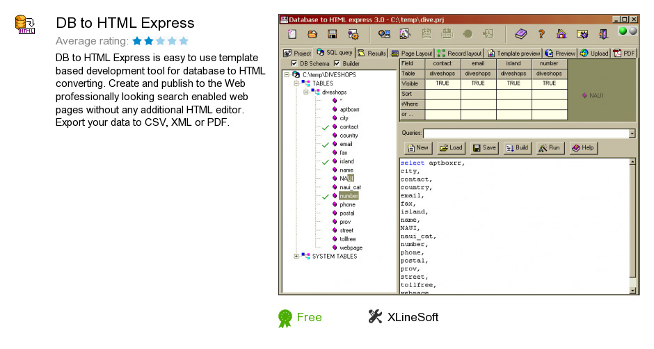 DB to HTML Express