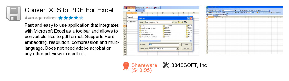 Convert XLS to PDF For Excel